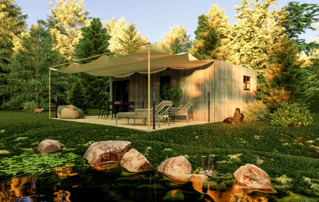 studio en bois