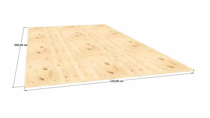 Panneau 3 plis en épicéa – Dimensions 1250x2500 mm – Épaisseur 12 mm