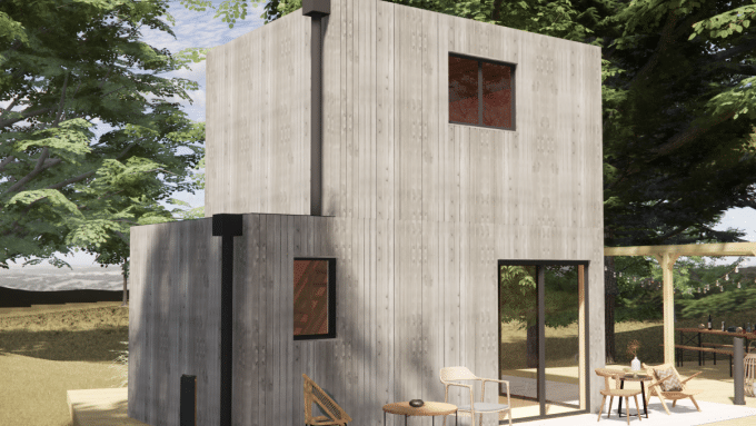 Studio de jardin en bois pour location saisonnière (type Airbnb)