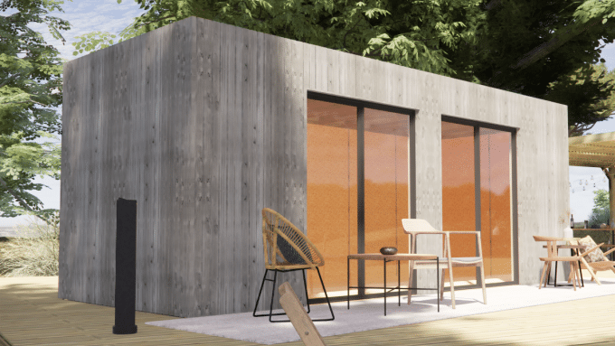 Studio extérieur en bois