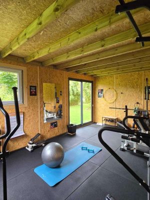 Studio de jardin, salle de sport, musculation